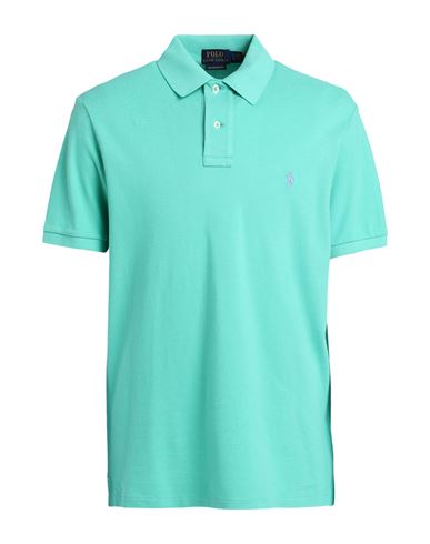 Polo Ralph Lauren Man Polo Shirt Green Size Xxl Cotton