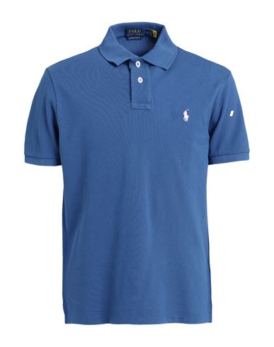 Polo Ralph Lauren Man Polo Shirt Slate Blue Size Xxl Cotton