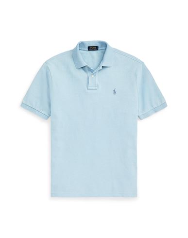 Polo Ralph Lauren Man Polo Shirt Light Blue Size Xxl Cotton