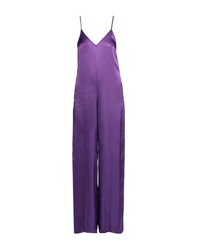 Virna Drò® Virna Drò Woman Jumpsuit Purple Size 4 Viscose, Elastane