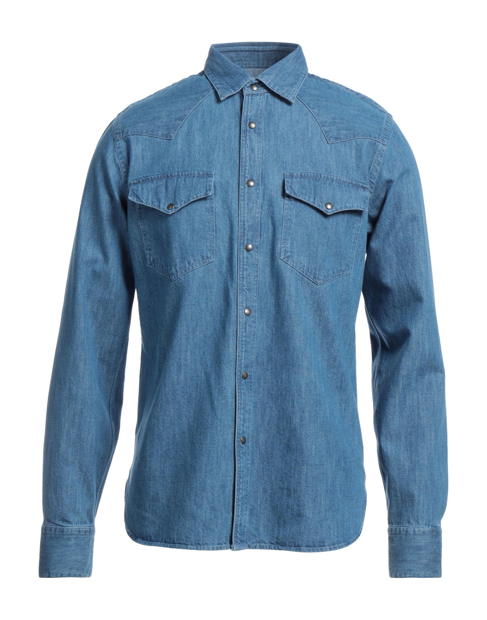 Xacus Man Denim Shirt Blue Size 17 Cotton