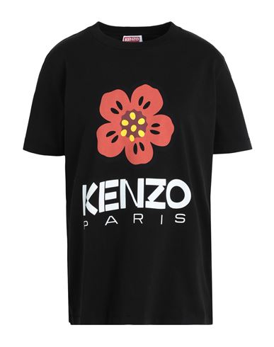 Shop Kenzo Woman T-shirt Black Size S Organic Cotton