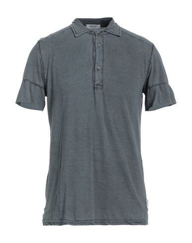 Crossley Man Polo Shirt Lead Size M Cotton In Grey