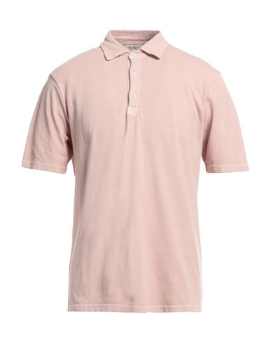 Crossley Man Polo Shirt Blush Size M Cotton In Pink