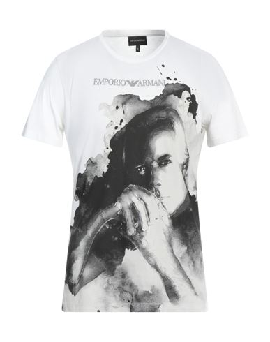 Emporio Armani Man T-shirt White Size Xxxl Cotton