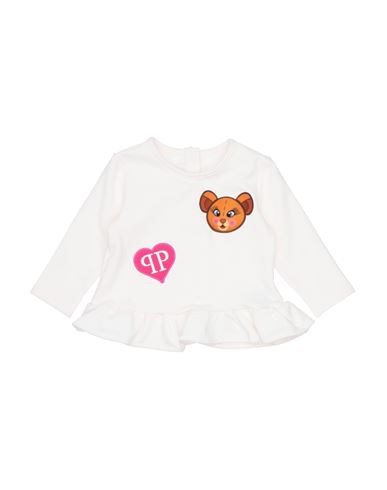 Philipp Plein Babies'  Newborn Girl Sweatshirt Light Pink Size 3 Cotton, Elastane