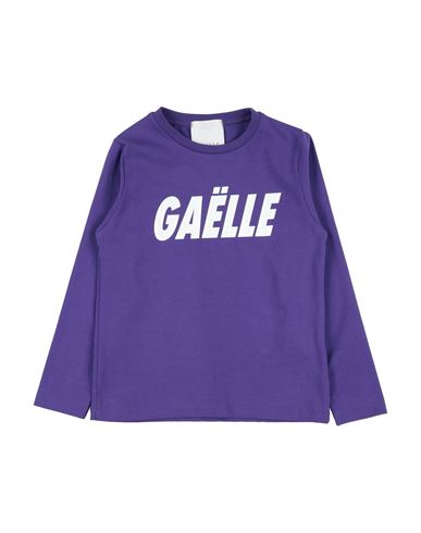 Gaelle Paris Babies' Gaëlle Paris Toddler Girl T-shirt Purple Size 6 Cotton, Elastane