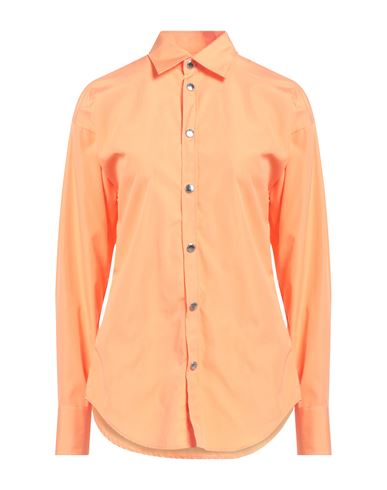 Dsquared2 Woman Shirt Orange Size 2 Cotton