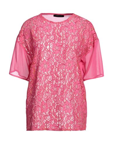 Les Bourdelles Des Garçons Woman Top Fuchsia Size 6 Polyester In Pink