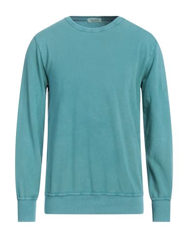 Crossley Man Sweatshirt Deep Jade Size M Cotton In Green