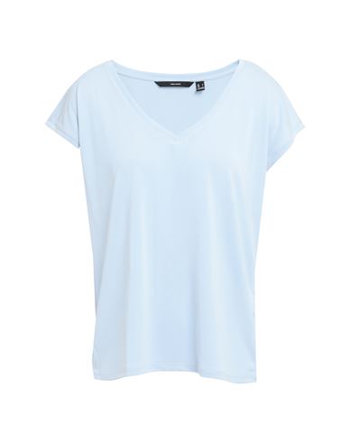 Vero Moda Woman T-shirt Sky Blue Size M Tencel Modal, Polyester