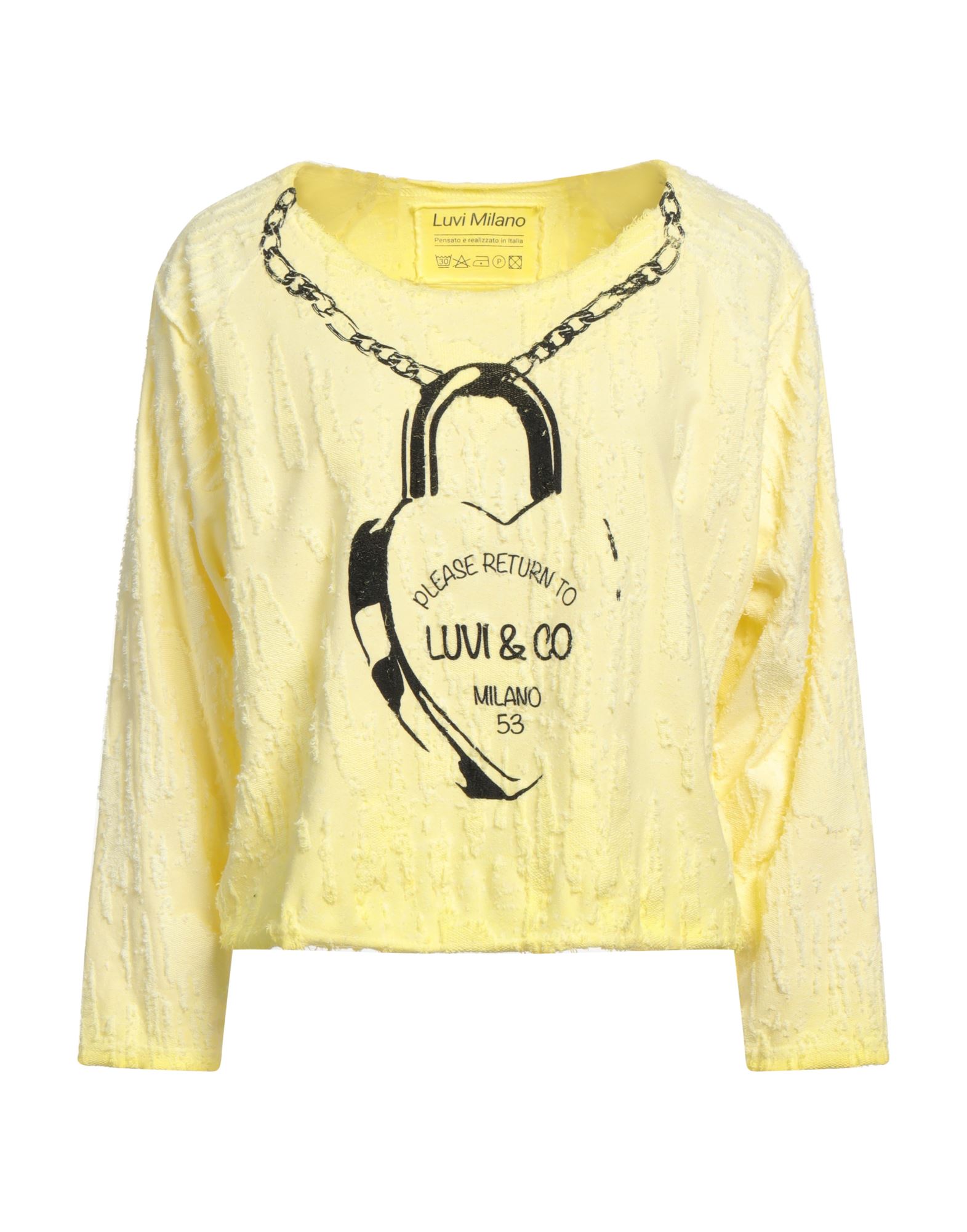 Luvi Milano Sweatshirts In Yellow