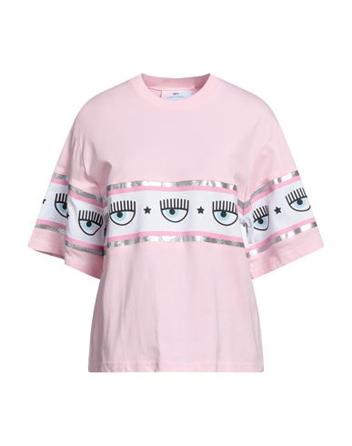 Shop Chiara Ferragni Woman T-shirt Light Pink Size M Cotton