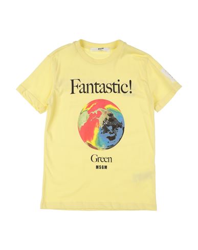 Msgm Babies'  Toddler T-shirt Yellow Size 6 Cotton