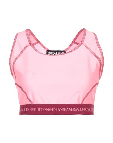 Versace Jeans Couture Woman Top Pink Size L Polyamide, Elastane