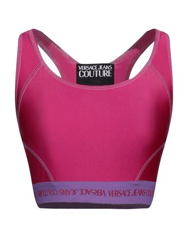 Versace Jeans Couture Woman Top Fuchsia Size Xs Polyamide, Elastane In Pink