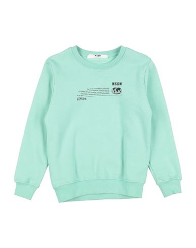 Shop Msgm Toddler Boy Sweatshirt Light Green Size 6 Cotton