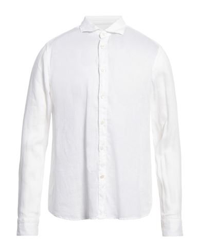 Tintoria Mattei 954 Man Shirt White Size 16 Linen