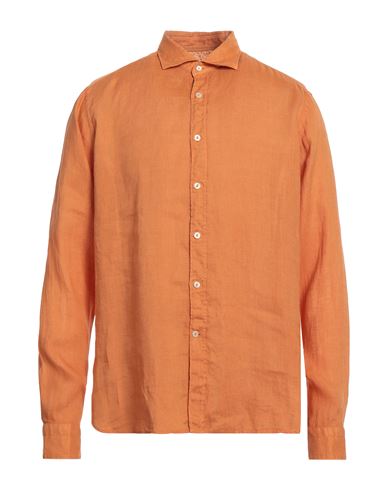Tintoria Mattei 954 Man Shirt Mandarin Size 17 Linen