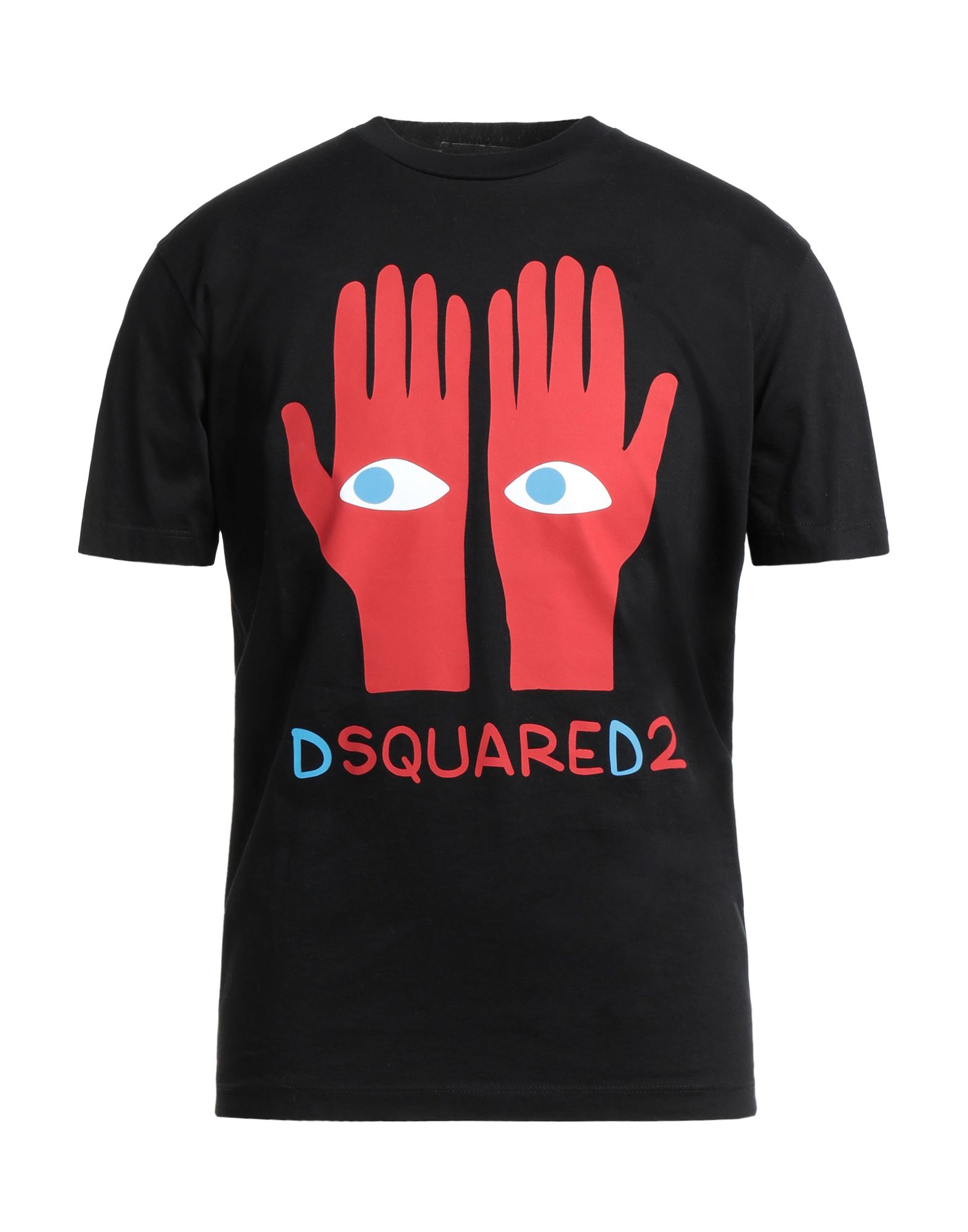 Dsquared2 Eyes Cotton T-shirt In Black