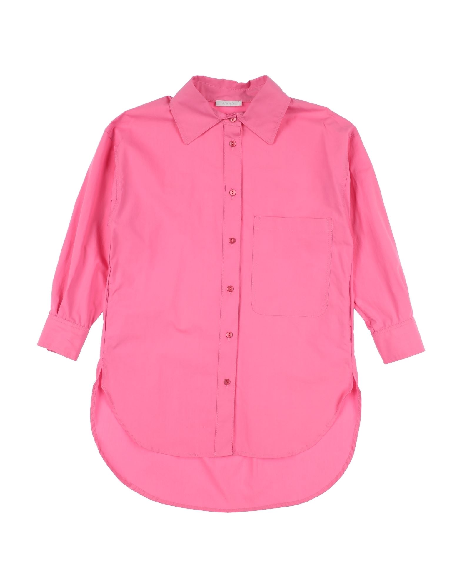 L:ú L:ú By Miss Grant Kids'  Shirts In Fuchsia
