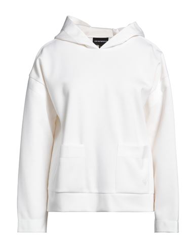Emporio Armani Woman Sweatshirt Ivory Size 4 Viscose In White