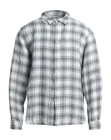 Crossley Man Shirt Light Grey Size M Linen