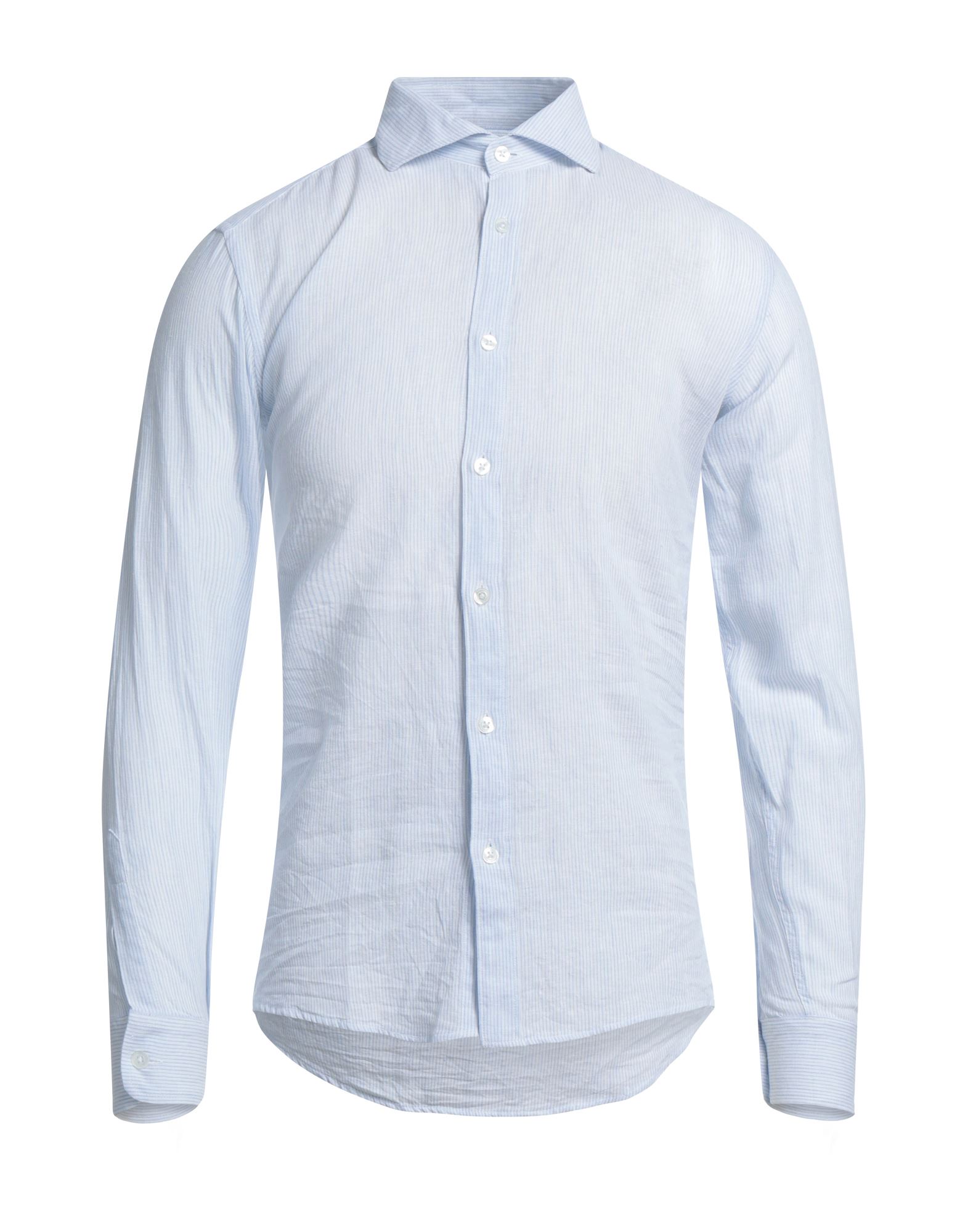 Grey Daniele Alessandrini Solid Color Shirt In Blue