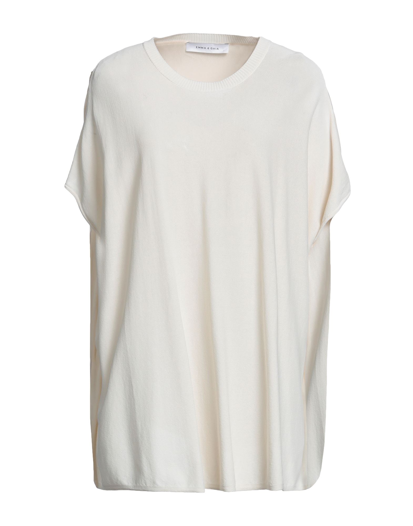 Emma & Gaia Woman Sweater Cream Size 6 Viscose, Polyamide In White