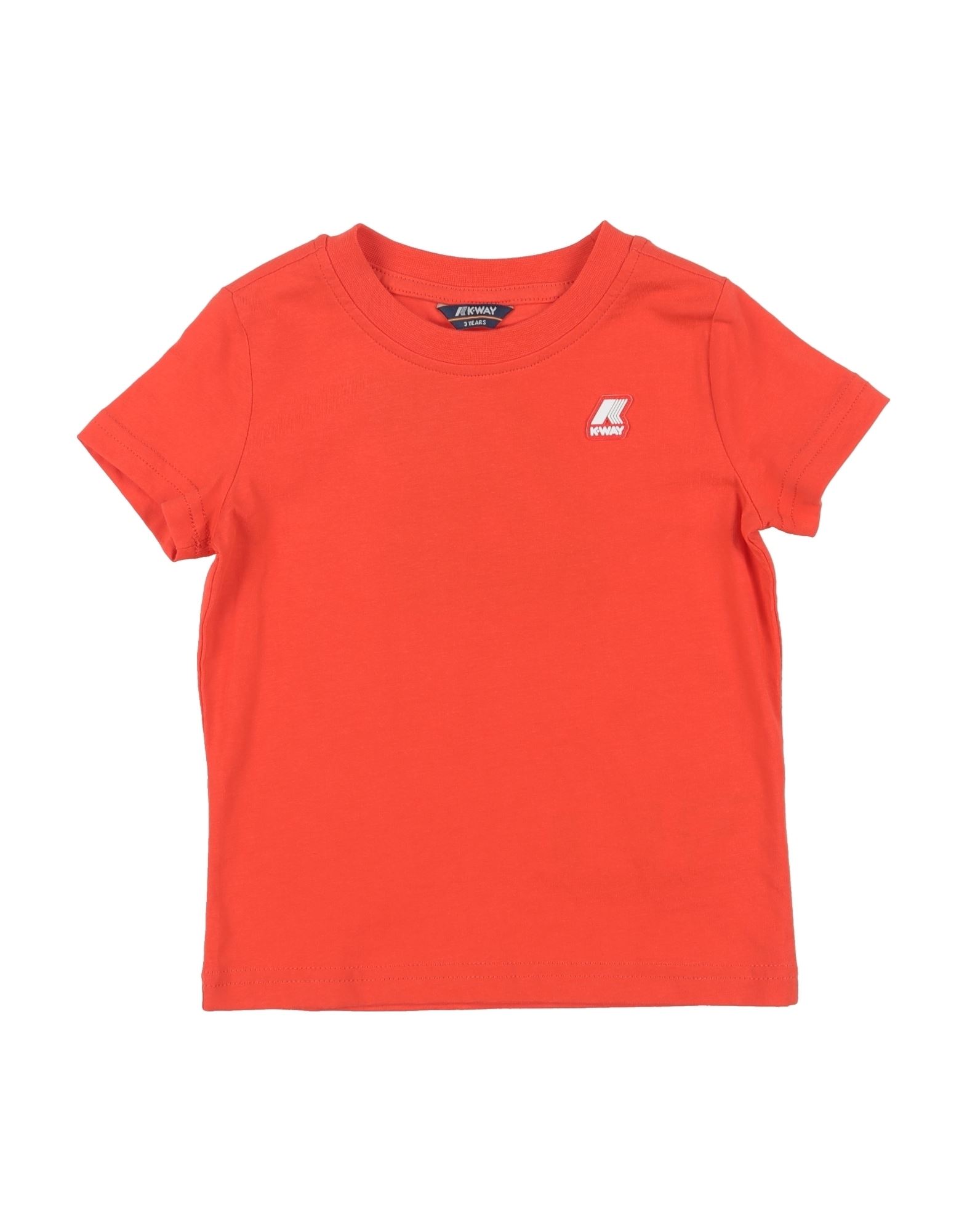 K-way Kids'  T-shirts In Orange