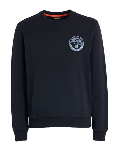 Napapijri Man Sweatshirt Navy Size M Cotton In Blue