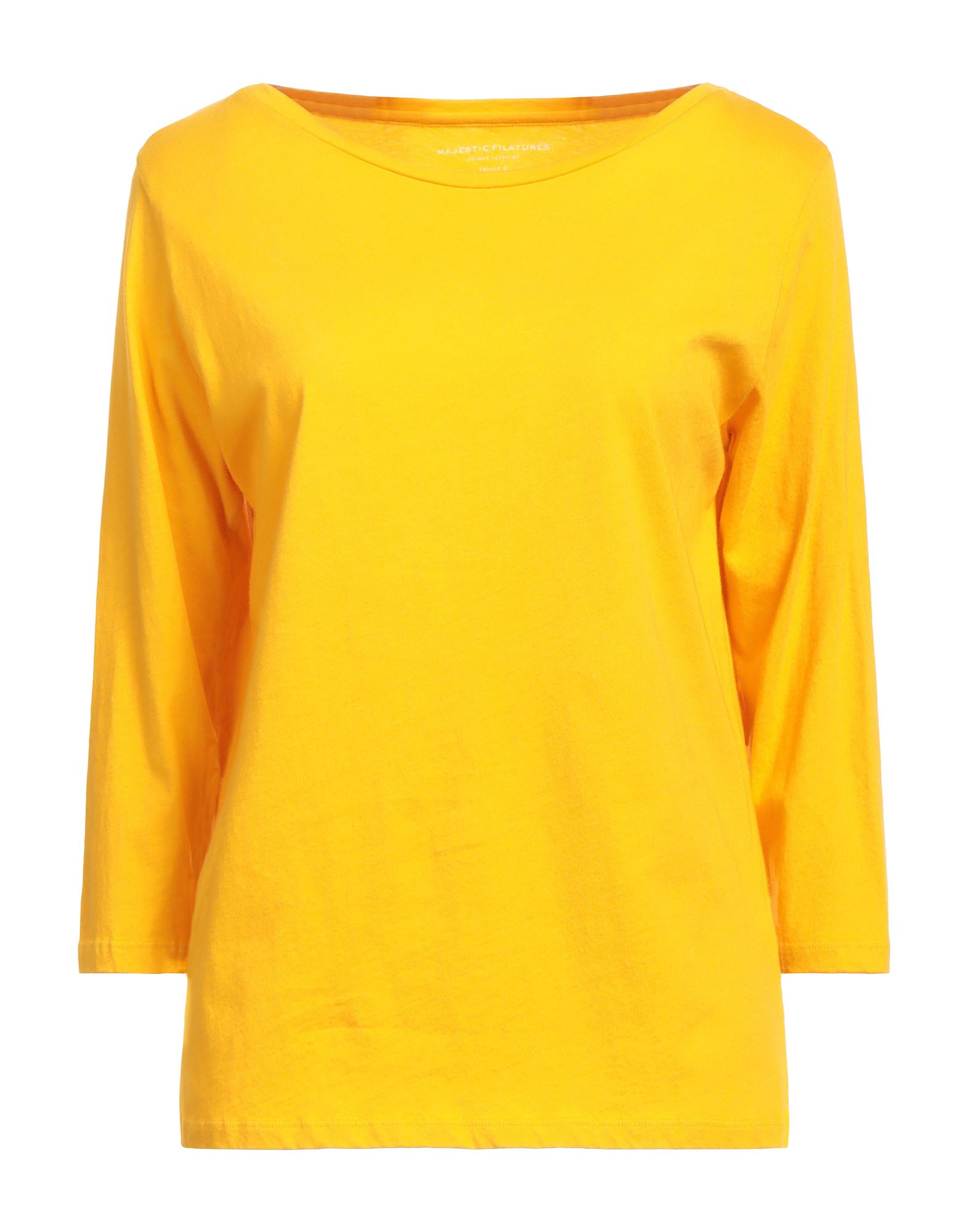 Majestic T-shirts In Yellow