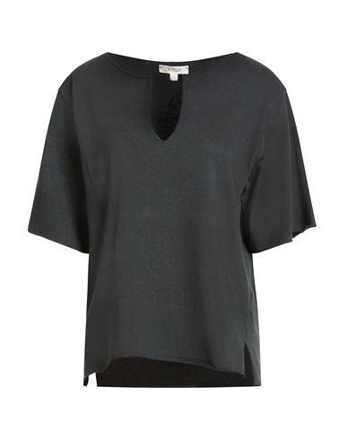 Crossley Woman T-shirt Black Size L Cotton In Black