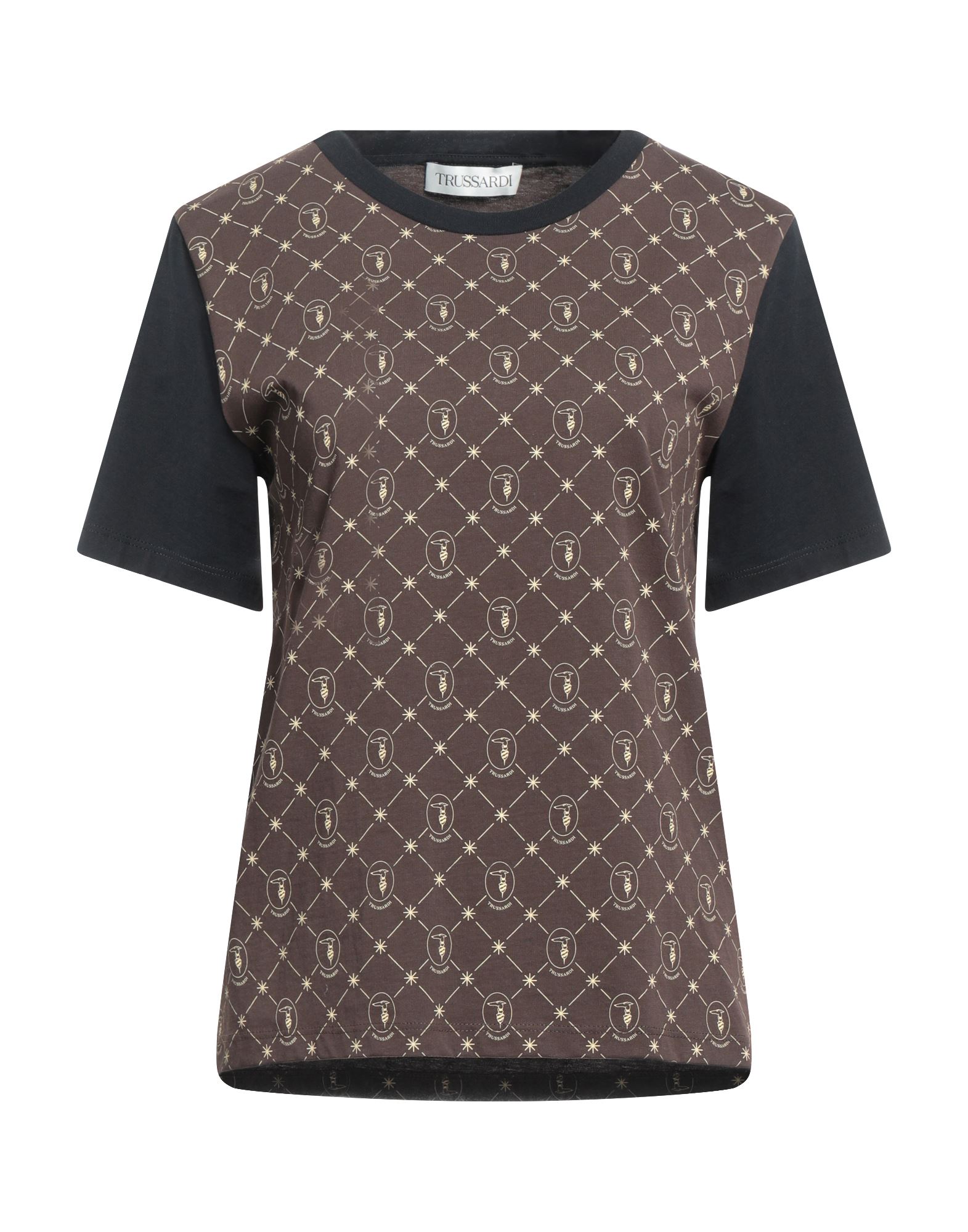 Trussardi T-shirts In Dark Brown