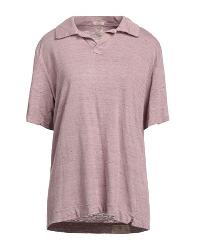 Massimo Alba Woman Polo Shirt Pastel Pink Size M Linen