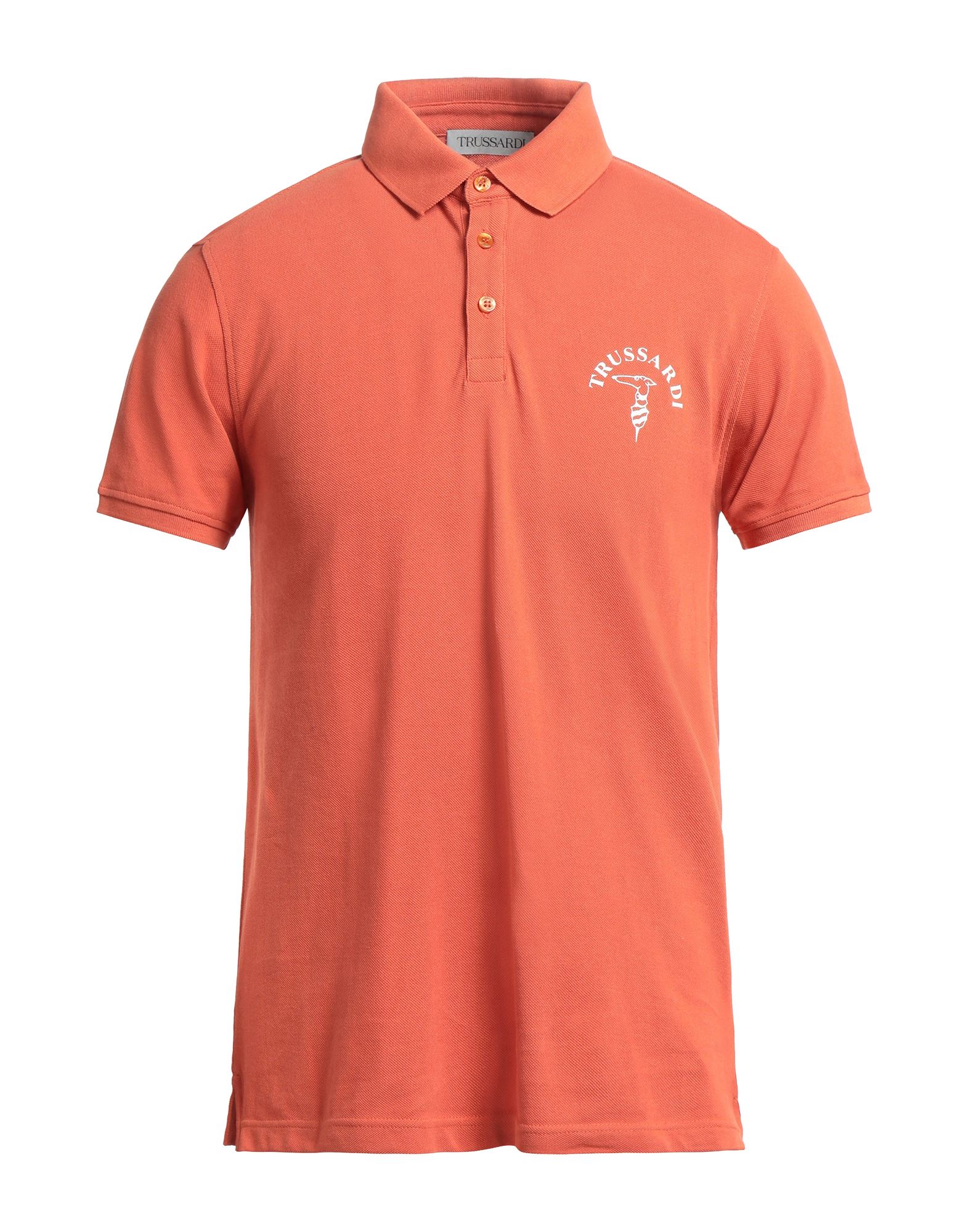 Trussardi Polo Shirts In Orange