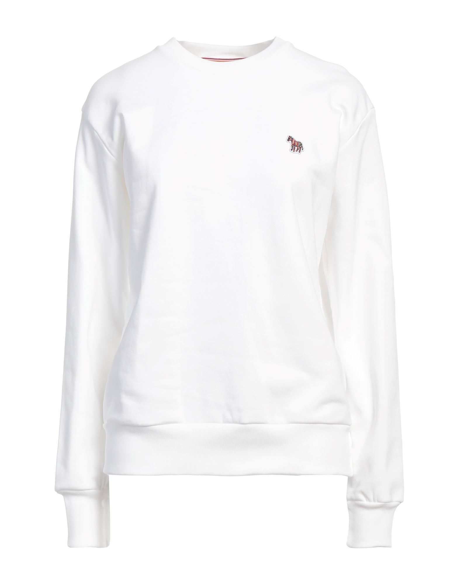 《セール開催中》PS PAUL SMITH レディース スウェットシャツ ホワイト M オーガニックコットン 100%