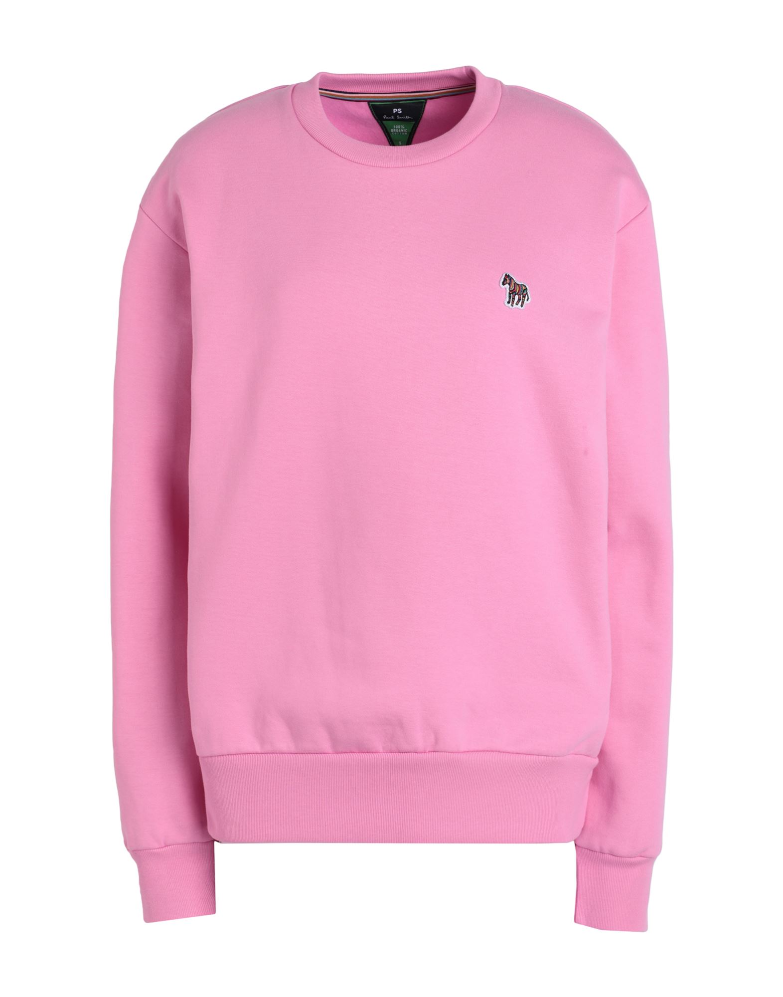 PS BY PAUL SMITH PS PAUL SMITH WOMAN SWEATSHIRT PINK SIZE M ORGANIC COTTON