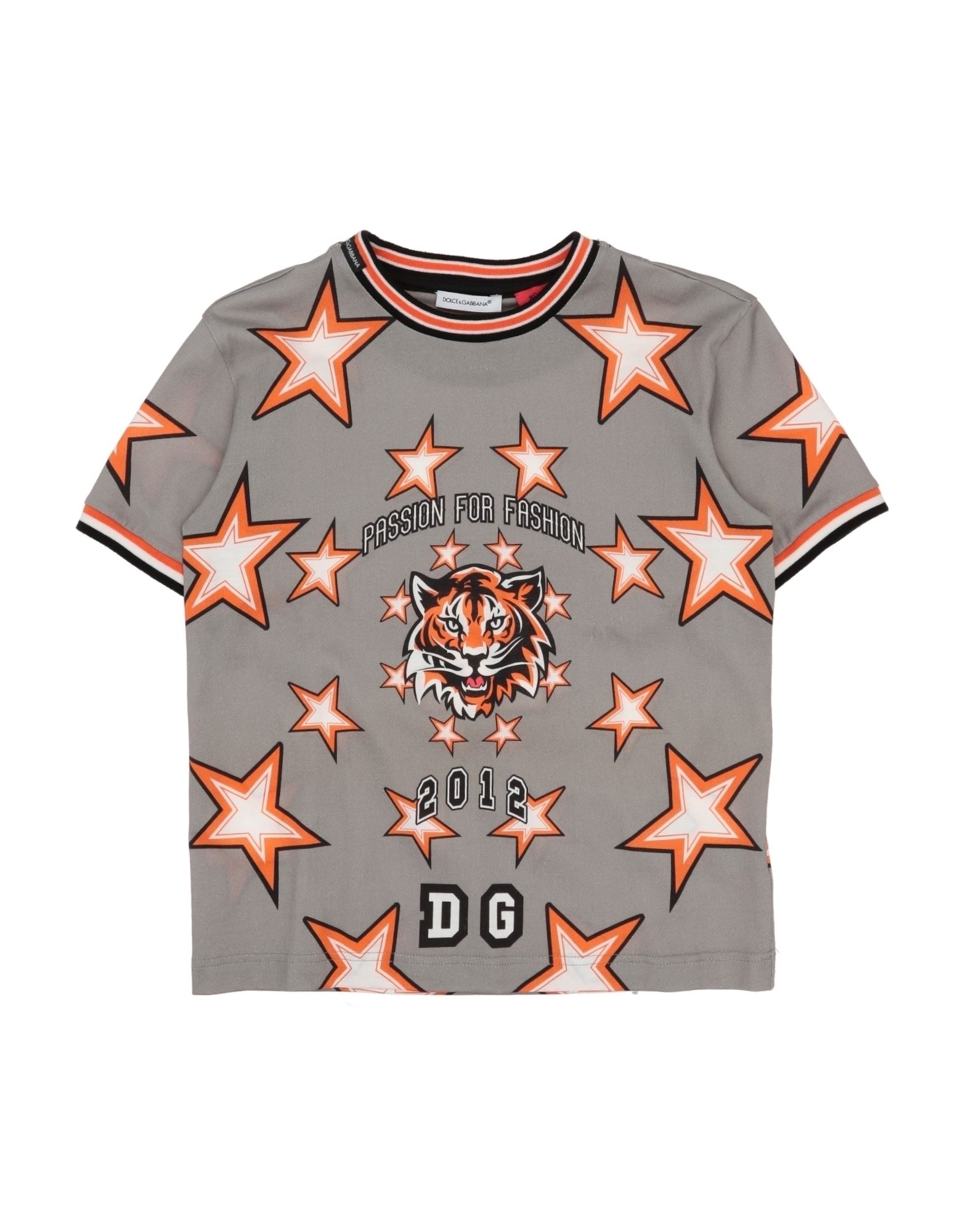 Dolce & Gabbana Kids'  Toddler Boy T-shirt Grey Size 6 Cotton