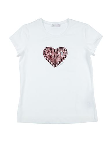 Monnalisa Babies'  Toddler Girl T-shirt White Size 4 Cotton, Elastane, Polyester