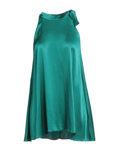 1-one Woman Top Emerald Green Size 4 Acetate, Silk