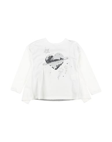 Elsy Babies'  Toddler Girl T-shirt Ivory Size 3 Cotton, Elastane In White