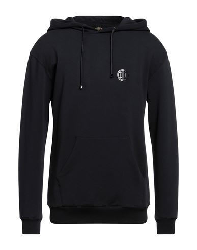 Limitato Man Sweatshirt Black Size L Cotton, Elastane In Blue