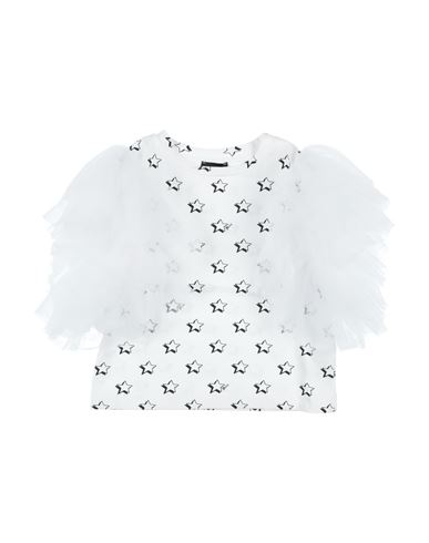 Monnalisa Babies'  Toddler Girl T-shirt White Size 6 Cotton, Elastane, Polyamide