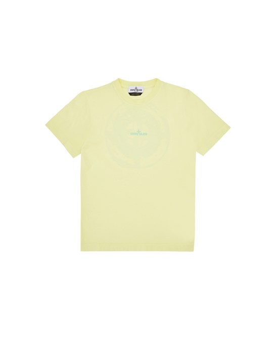 STONE ISLAND JUNIOR 21053 ‘DROP SHOT ONE’ PRINT Short sleeve t-shirt Man Lemon