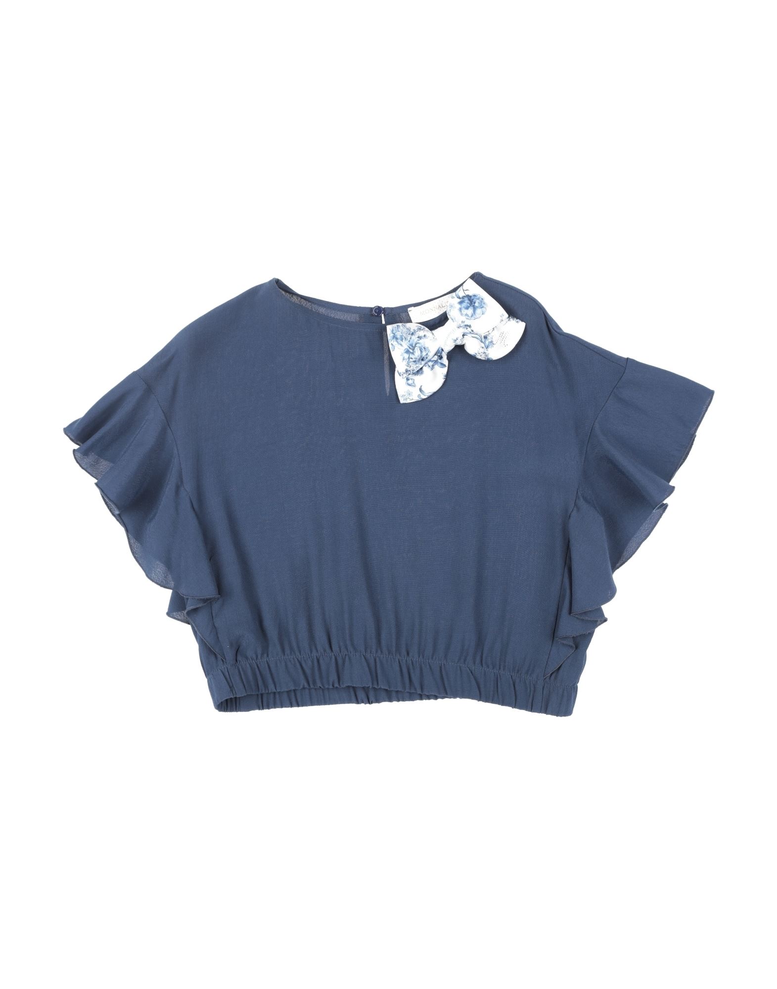 Monnalisa Toddler Girl Top Midnight Blue Size 6 Viscose In Midnight Blue