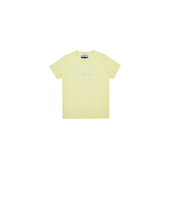 STONE ISLAND JUNIOR 21053 ‘DROP SHOT ONE’ PRINT Short sleeve t-shirt Man Lemon