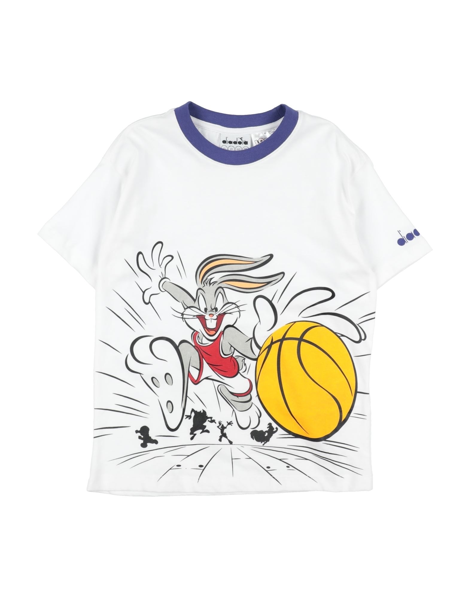 Diadora Kids'  T-shirts In White