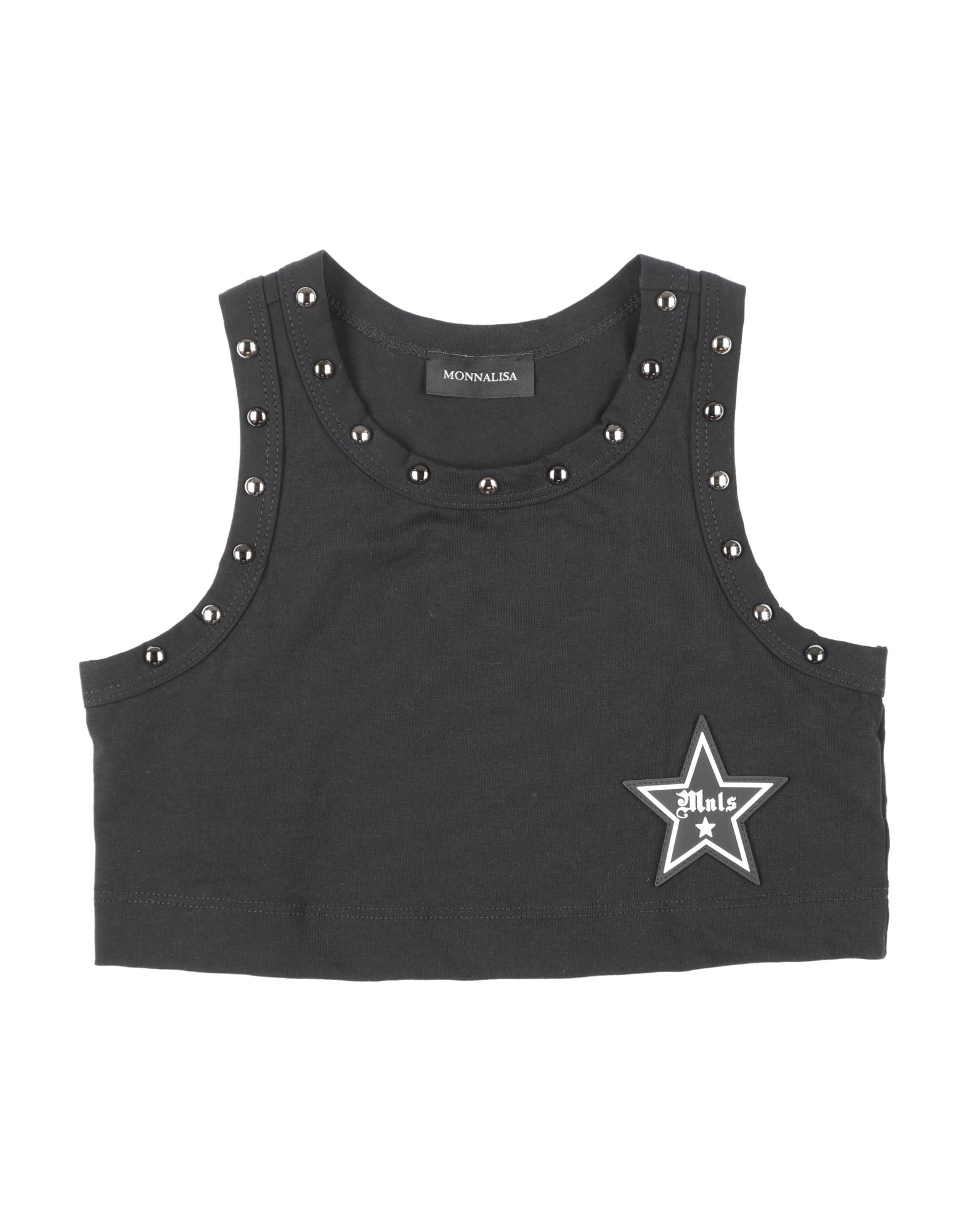 Monnalisa Kids'  Tank Tops In Black