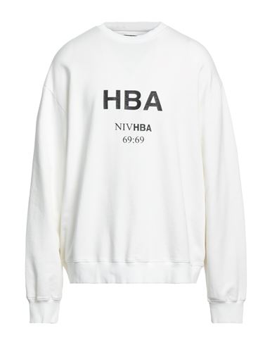 Hood By Air Hba  Man Sweatshirt White Size L Cotton, Elastane